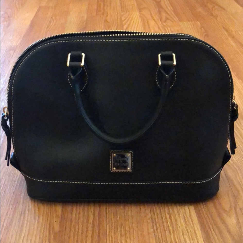 Dooney & Bourke Pebble Leather Zip Zip Satchel